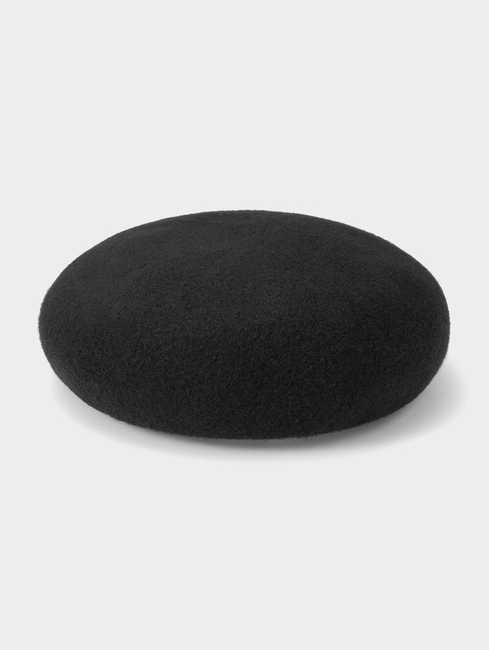 GU Black Wool Blend Beret